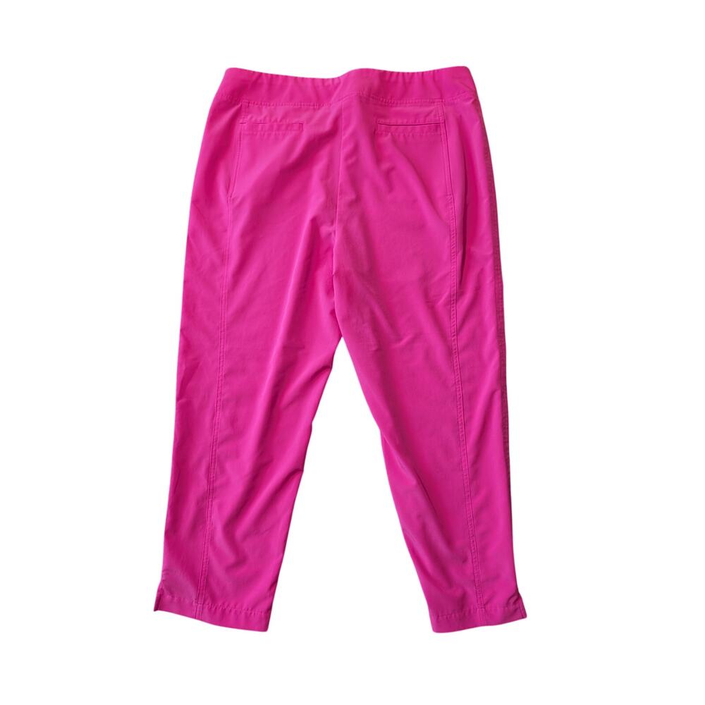 CHICOS cropped, lightweight PINK capri Pants,2/12, Stretchy performance, travel - Picture 2 of 12